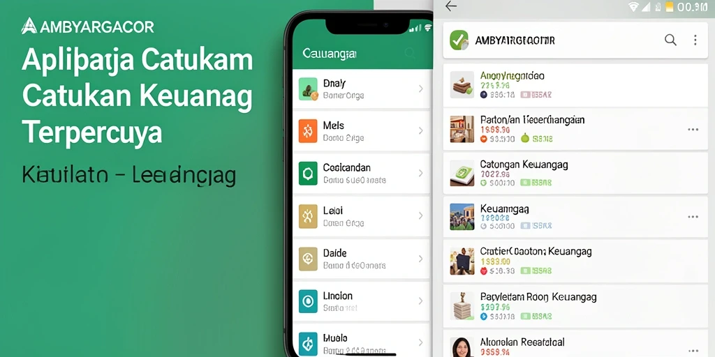 Tampilan antarmuka AMBYARGACOR yang sederhana dan fungsional untuk Catatan Keuangan.