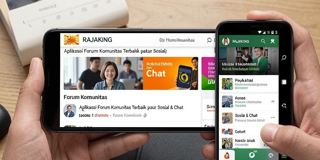 Antarmuka RAJAKING yang menampilkan fitur Forum Komunitas.