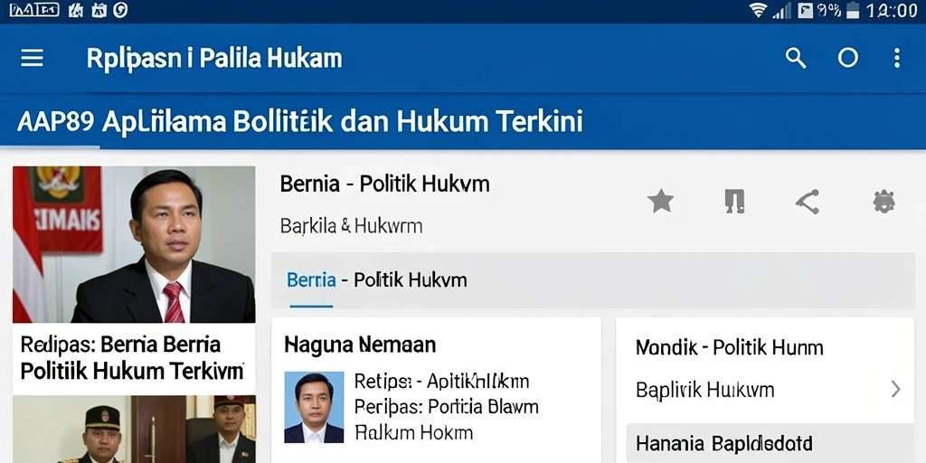 Tampilan antarmuka utama RAP89 yang menarik dan informatif.