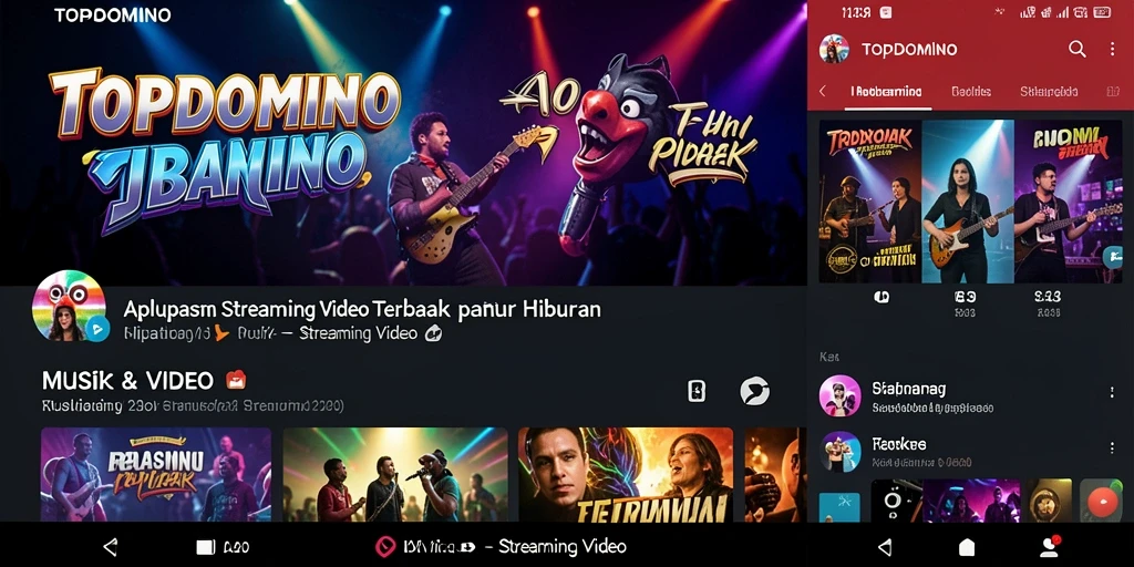 Antarmuka aplikasi TOPDOMINO yang menarik dan mudah digunakan.