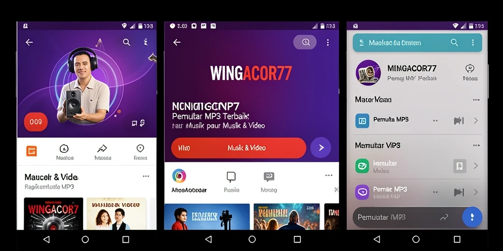 Antarmuka WINGACOR77 yang menarik dan mudah digunakan untuk Pemutar MP3.